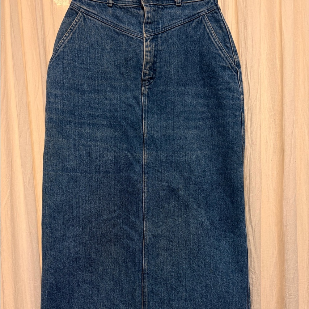 Women's Blue and Navy Skirt